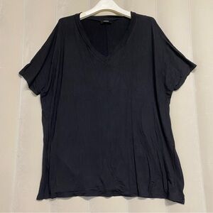 Cherie Women’s Top Shirt Small Made in USA Side Slit Oversized Minimalist